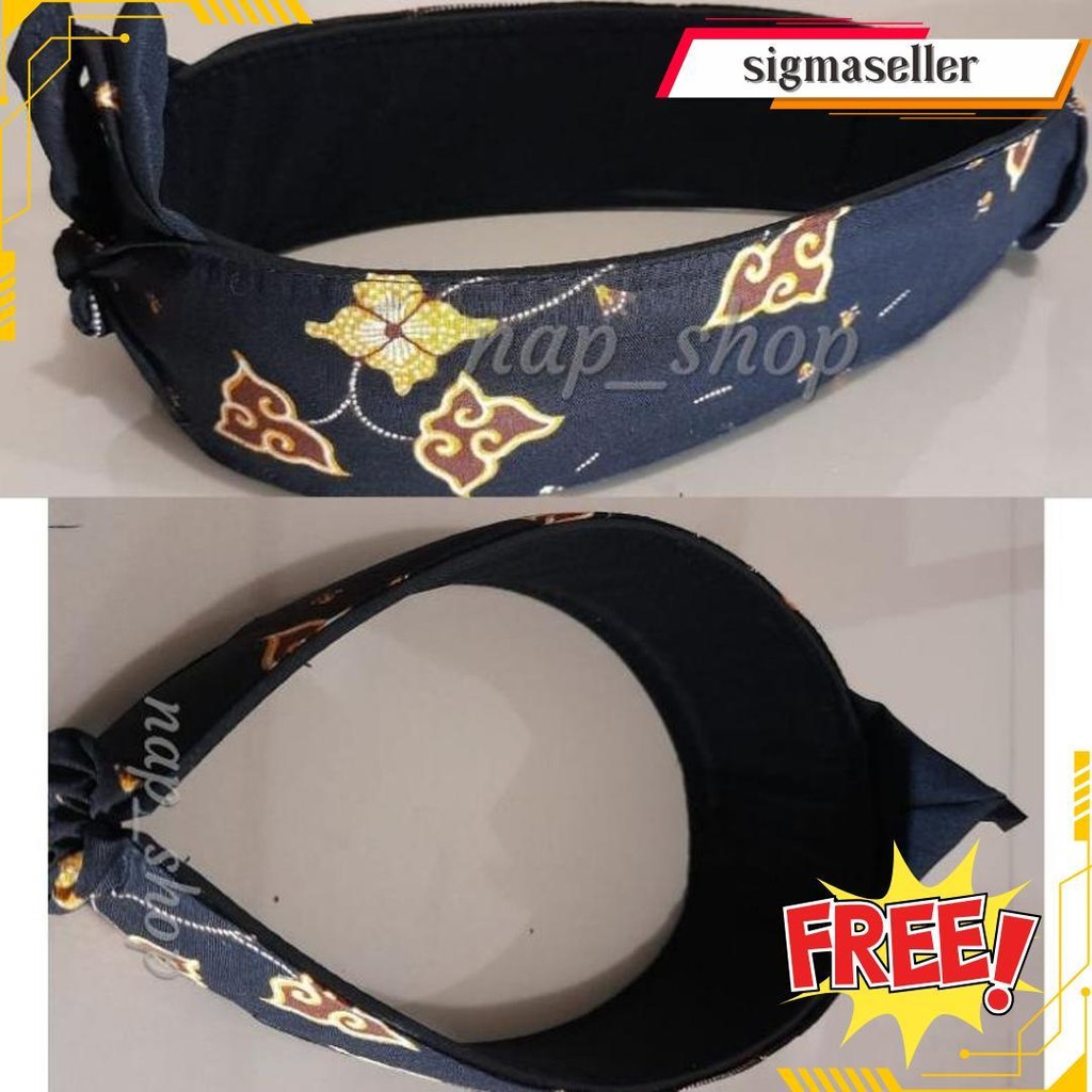 Iket Udeng Totopong Sunda Motif Batik Model Terbuka Bisa Cod Cod
