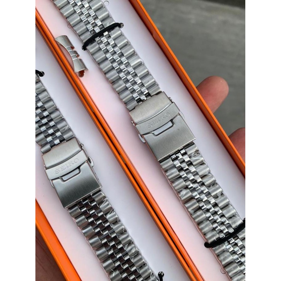 STRAP TALI JAM TANGAN RANTAI SEIKO BRACELET JUBILEE STAINLESS SILVER murah