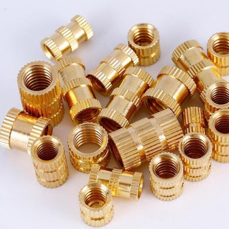 300pcs Knurled Insert Nut Bahan Kuningan Nut Thread Insert Knurled Nuts M2 M3 M4 M5 Spiral Brass Nut