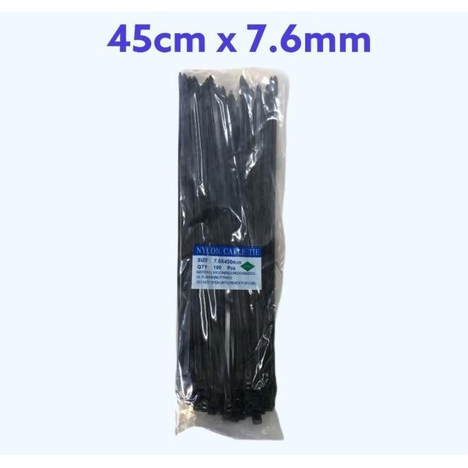 

Promo Kabel Ties Nylon 7,6 x 450mm / Cable Ties Nylon 7,6 x 450mm VRAV HITAM COD