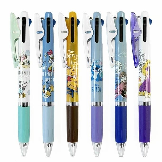 

NEW Uni Jetstream 3 Color Multi Pen Disney 2024 Stitch Frozen Ballpoint Ink 0.5mm Pulpen Limited Edition