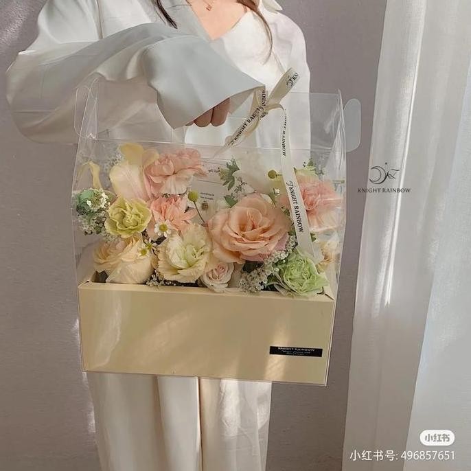 

Box Bunga dan Kue Lipat Portable Instan Cake Flower Box murah