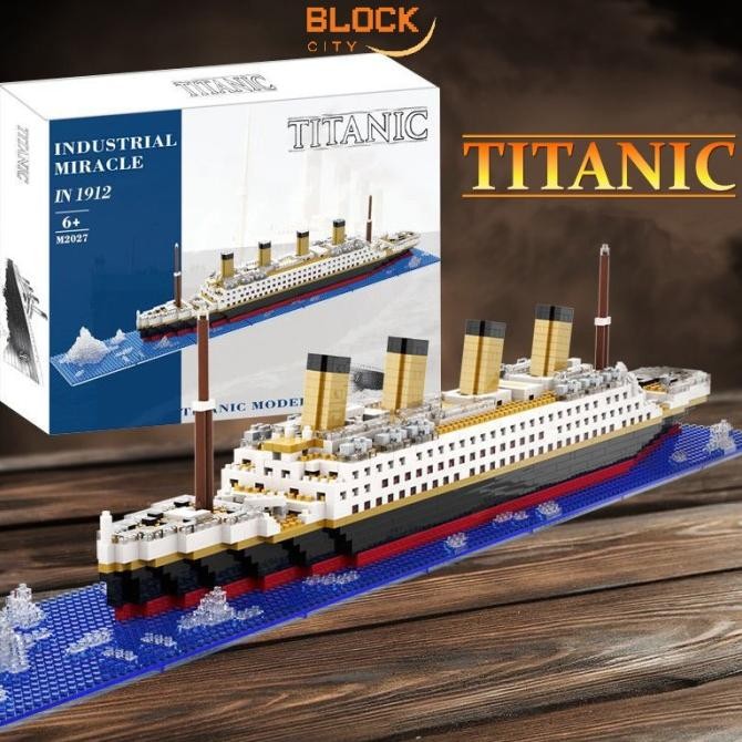 BLOCK CITY- TITANIC PUZZLE BLOCK BRICKS TOYS MAINAN BALOK SUSUN KAPAL TITANIC 2904T