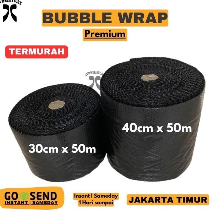 

Bubble Wrap Roll 30x50m 40x50m Hitam Bening 30cm x 50m 40cm x 50meter - Hitam Tipis, 40cm x 50m murah