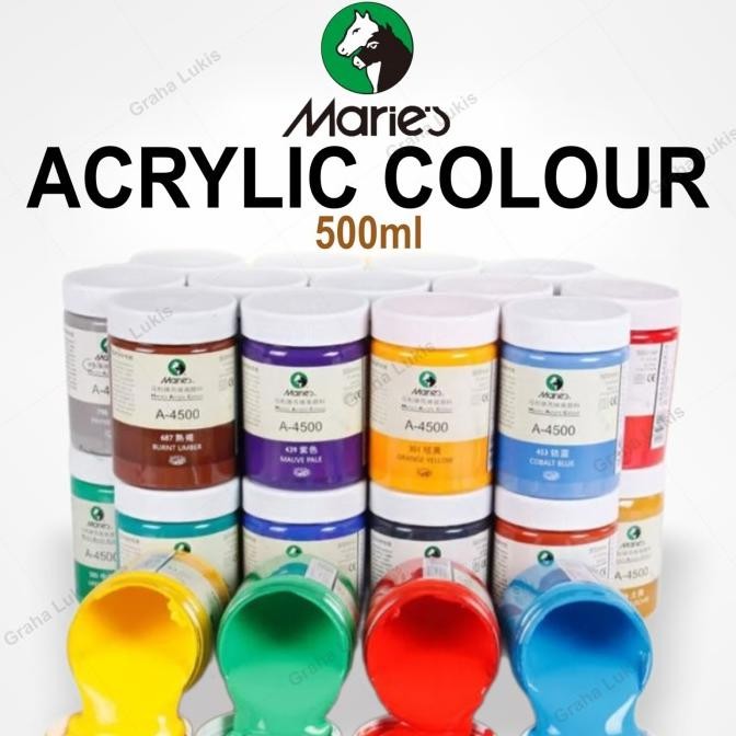 

redi Maries Acrylic Paint 500ml / Cat Maries Akrilik 500ml