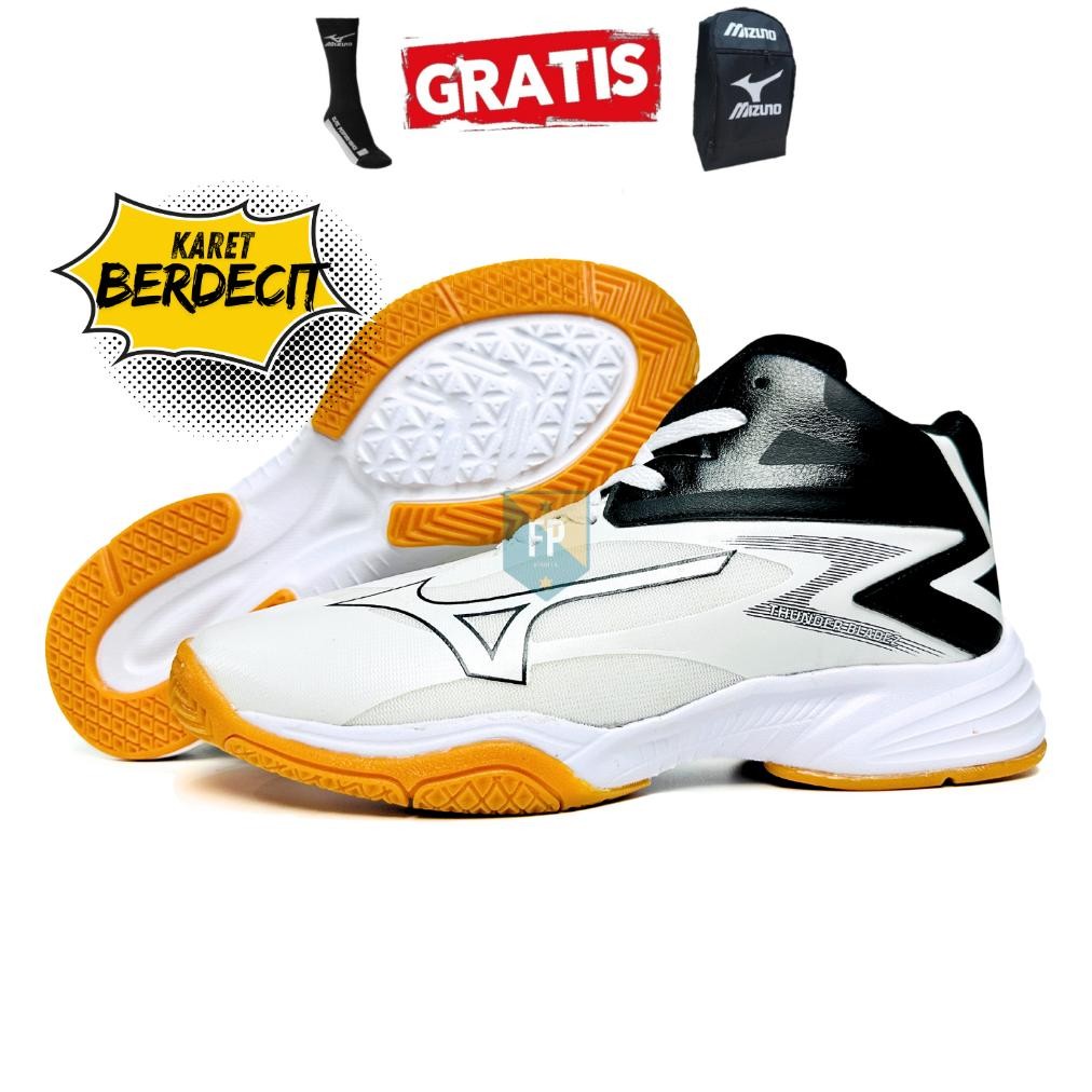 re-65 Sepatu voli Mizuno Thunder blade Z Volly Ball Sepatu Voli Mizuno Terbaru Anti slip pria dan wa