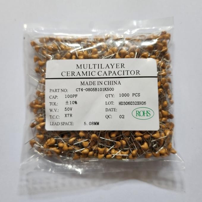 Capacitor Kapasitor Multilayer 101 100Pf 50V 1000 Pcs New Stok