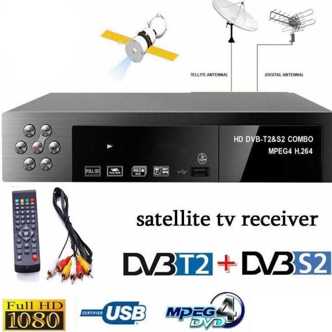 Tv Box Dvb-T2 Dan Dvb-S2 Tv Tuner Box Digital Dual Combo Stb Restock!