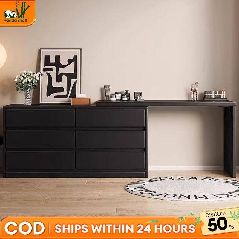 Meja Rias Dapat Rentangkan Meja Rias Aesthetic Meja Kamar Lemari Laci Bedside Table Lemari Kecil