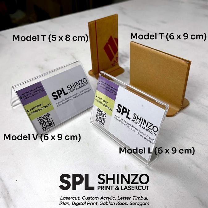 

redi Akrilik Label Harga Acrylic Price Tag Acrilic Kartu Nama Name Card