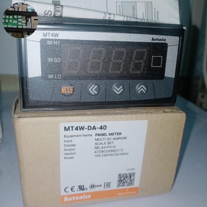Panel Meter Mt4W-Da-40 Autonics Original New Stok