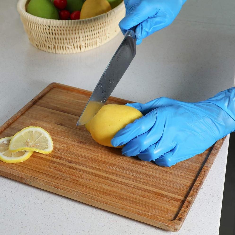 Sarung Tangan Karet Box 100 pcs Blue sekali pakai Sarung Tangan Latex Safeglove