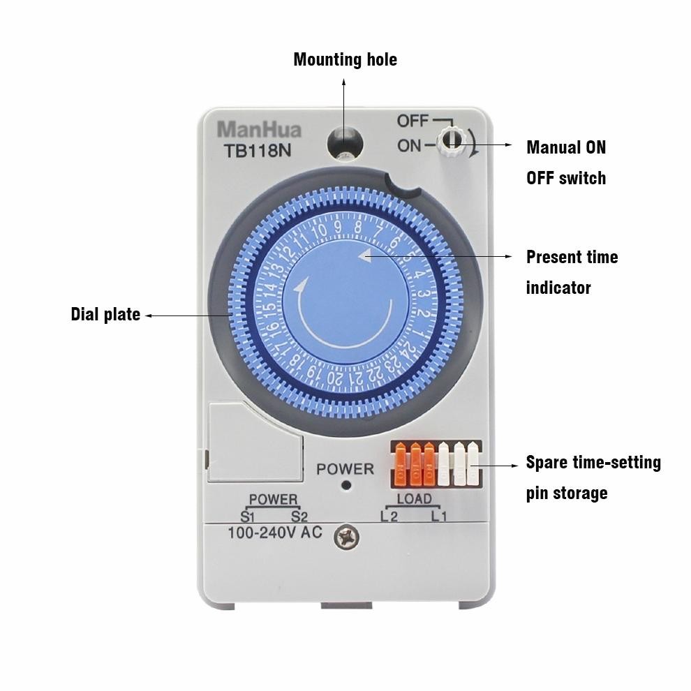 Premium Panel Lampu Otomatis Time Switching Sul181 / Timer Sul181H Switch Analog / Timer Analog Tb11