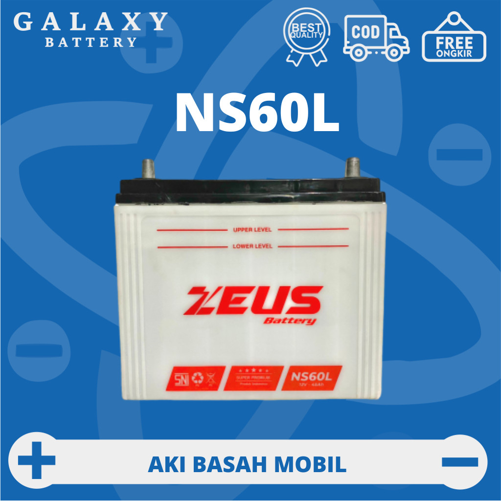 Aki Mobil Grand Livina 1.5, Livina 1.5,Livina X Gear NS60L Zeus Battery Super Premium