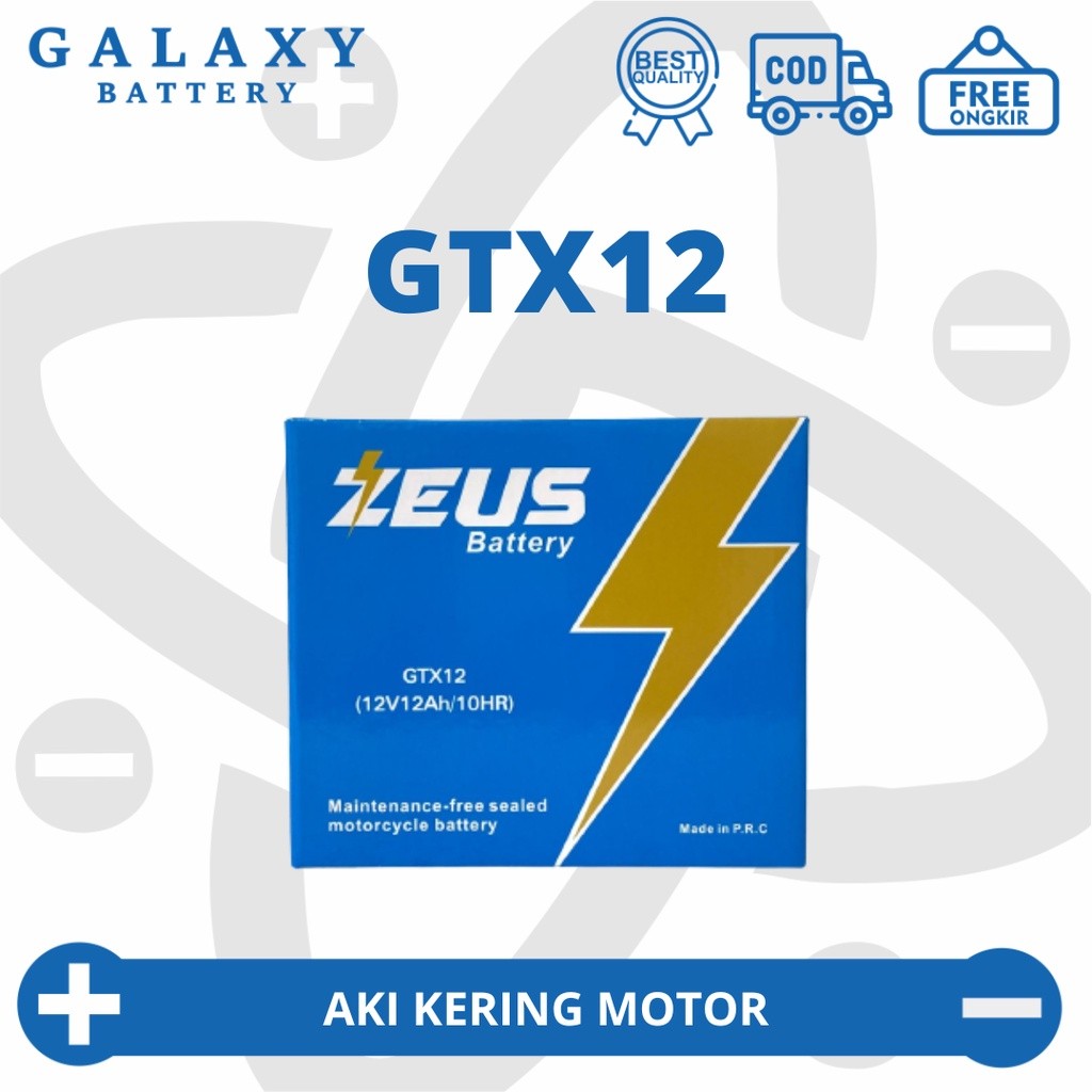 aki Motor Piaggio Italy MP3 X9 GTX12 Aki Gel Aki MF Aki Kering Zeus High Spec
