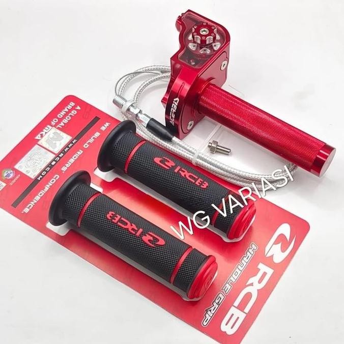 PAKET GAS SPONTAN ACERBIS V2 + HANDGRIP RCB HG55 GAS SPONTAN KONTAN ACERBIS FULL CNC PLUS 1 KABEL UN