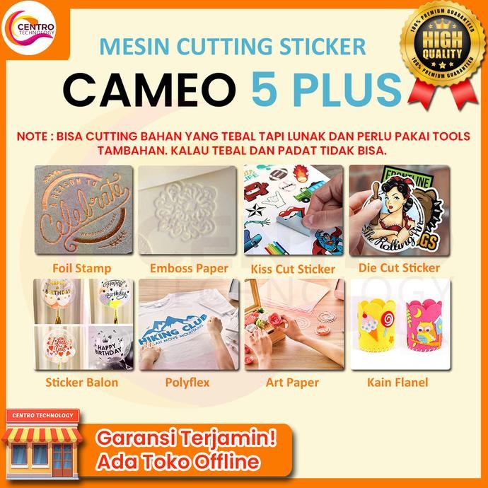 

MESIN CUTTING STICKER SILHOUETTE CAMEO 4 PLUS (MADE IN USA UKURAN A3+)