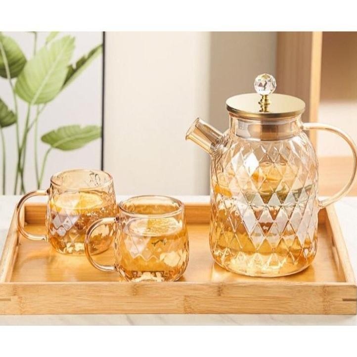 Teko Air Kaca Diamond / Ketel Air Minum / Pitcher / Jug