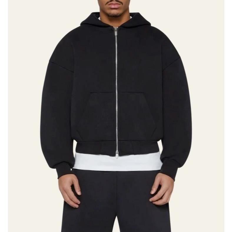 Sweater Hoodie Boxy Double Zip Zipper Bahan Tebal Hoodie Boxy Zipper Hoodie Boxy Hoodie Boxy