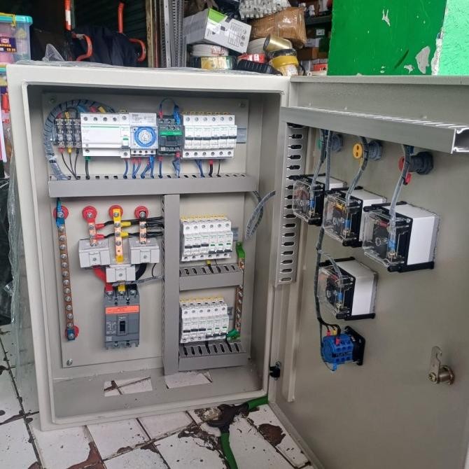 Panel Distribusi 3Phass 100A Komplit Arrester New Stok