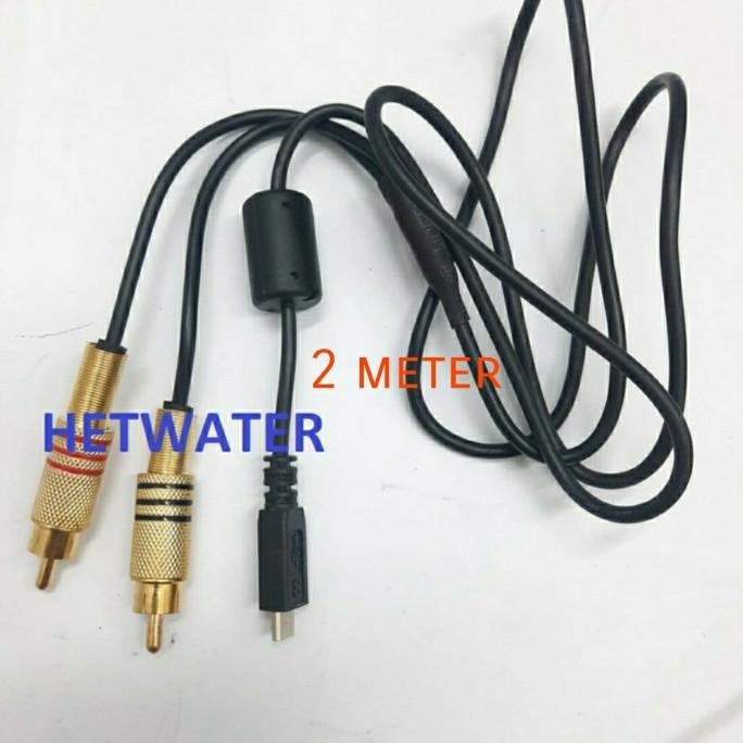 kabel mixer audio 2 m jack 2 Rca male to Usb micro