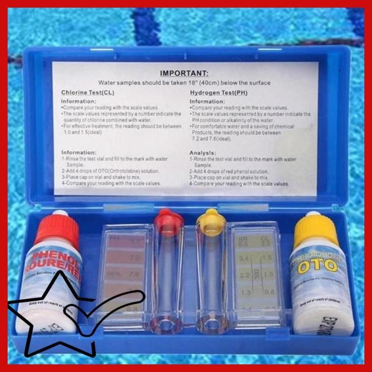 [SMM] ALAT TEST KIT CEK DAN PH KLORIN AIR KOLAM RENANG ALAT UKUR TESTKIT KOLAM RENANG VENEZIA