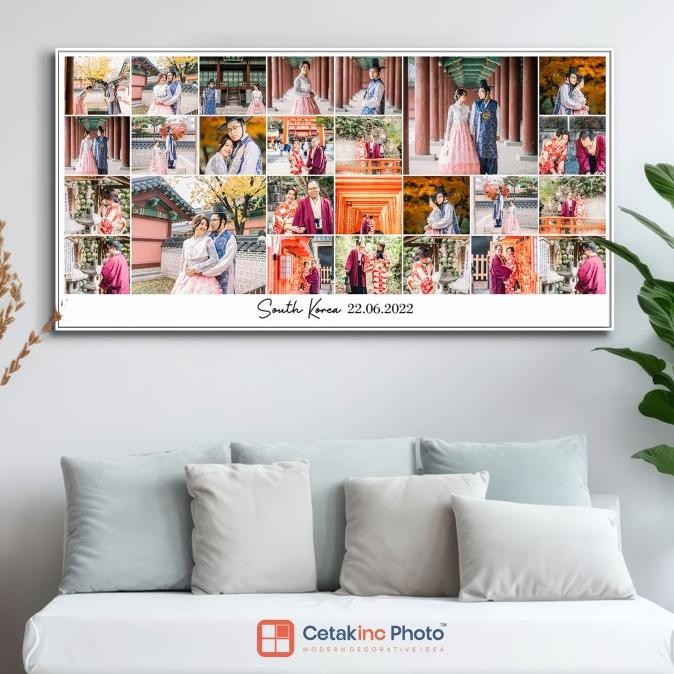 Instamix collage ultrawide | Paket cetak foto bingkai kolase mozaik