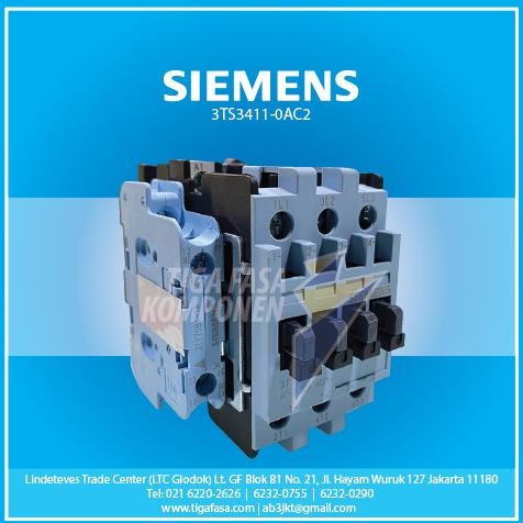 3Ts3411-0A Contactor Siemens 15Kw 32A 1No+1Nc Persamaannya 3Tf44 Siap Kirim