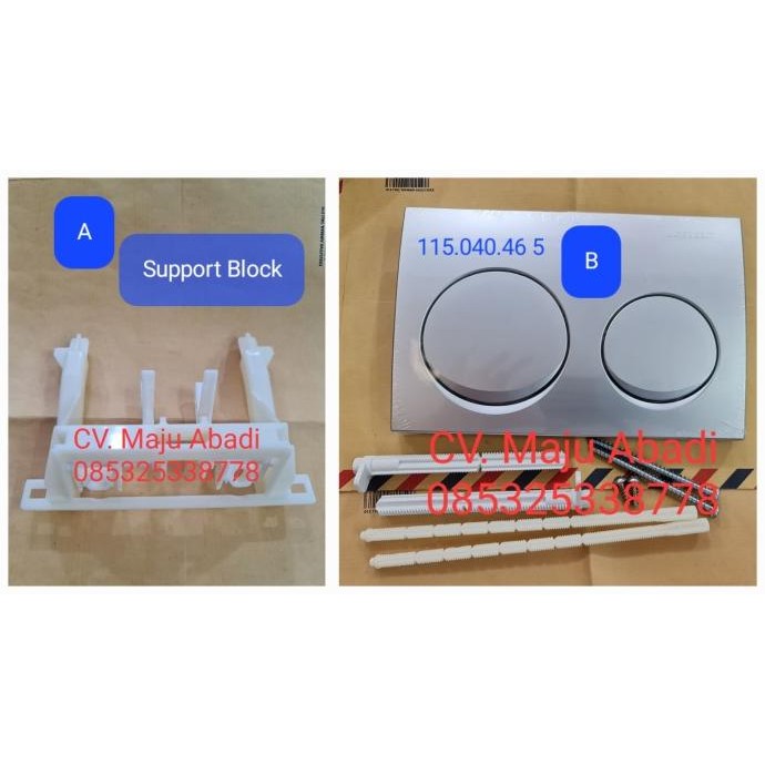 Sparepart Toto Push Button Geberit 115.040.46.5 Pengganti 115.040.46.1 Siap Kirim
