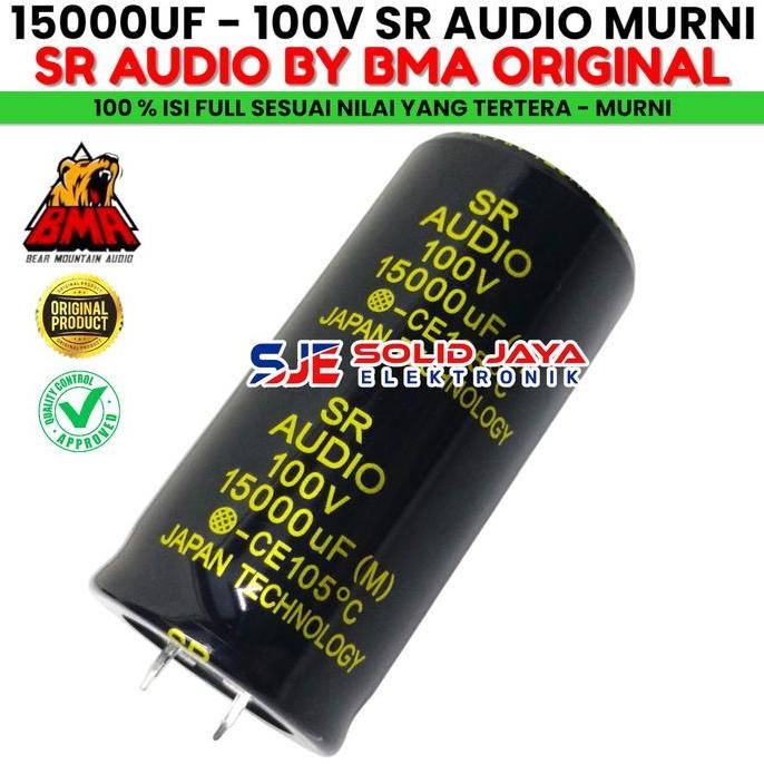 CAPASITOR ELKO SR AUDIO 15000 UF 100 V ELCO SR AUDIO KAPASITOR 15000UF 100V MIKRO VOLT 15000 MIKRO 1