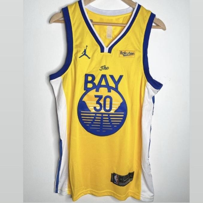 Sale Jersey Basket Nba Gsw The Bay #30 Stephen Curry Statement Kuning 20/21