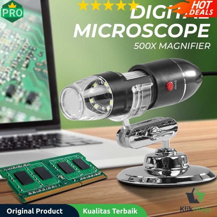 

Sale! Mikroskop Digital Microscope Endoscope USB Camera Magnifier 500X WS500