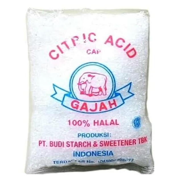 

Terbaru Citrun/Citric Acid Cap Gajah [50Gram /20Pcs /1 Pack ]