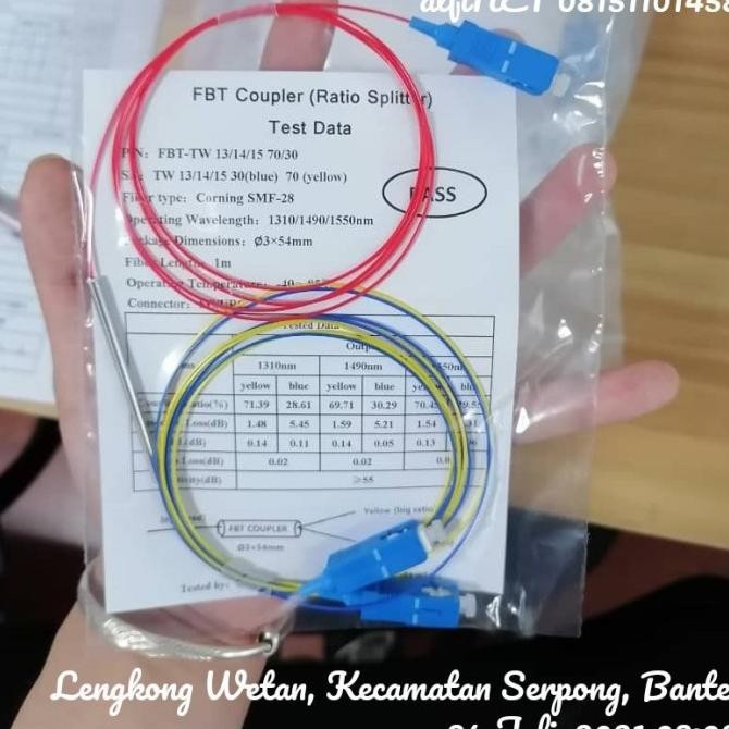 

Sale! Splitter ratio 3:97 Three window/FBT spliter ratio/coupler rasio UPC