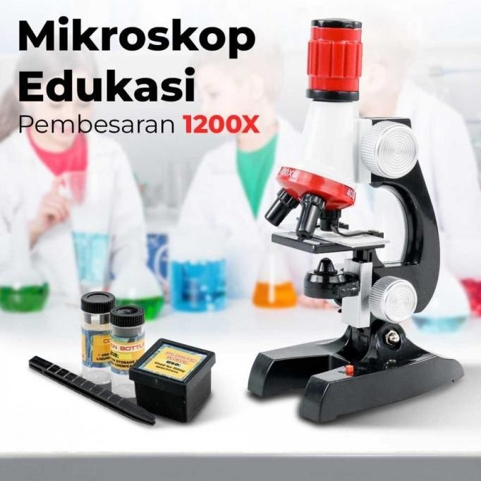 

Sale! Mikroskop Edukasi Pembesaran 1200X Magnification - 1412X