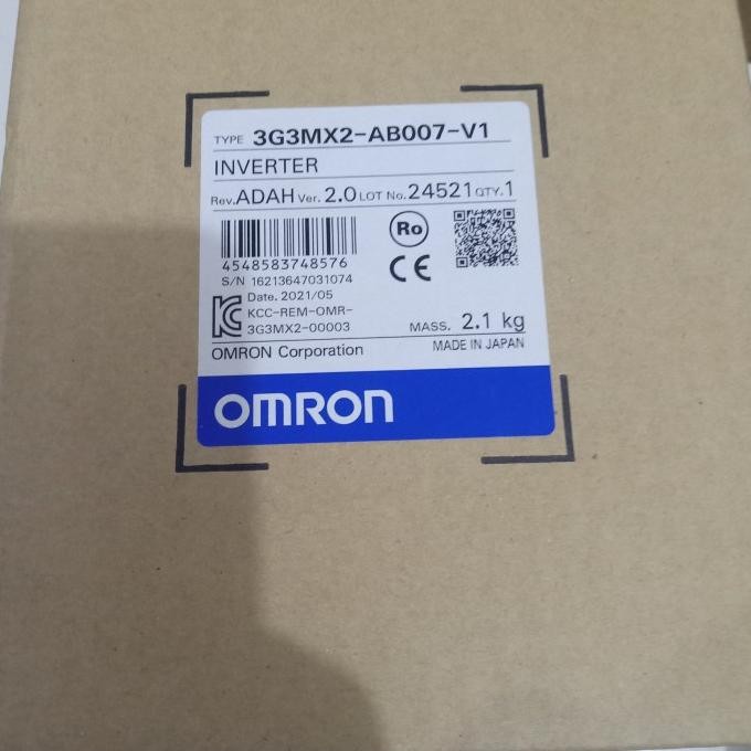 3G3Mx2-Ab007-V1 Inverter Omron 0,75 Kw New Stok