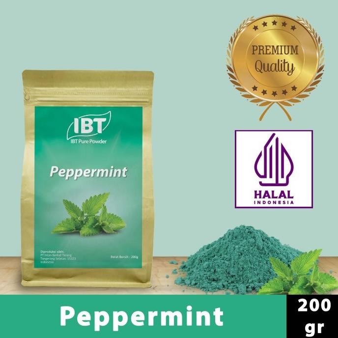 

Terbaru Pure Peppermint Powder Murni Bubuk Import Makanan Kue 200 Gr