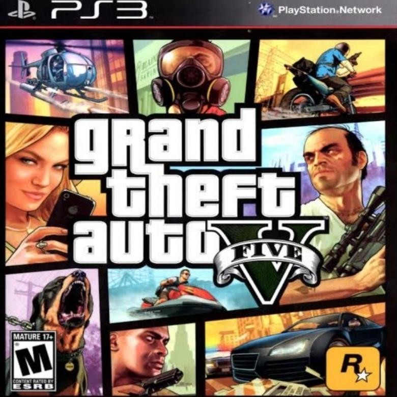 Blu-ray Disc Game ps3 cfw/hen GTA 5 +DLC murah
