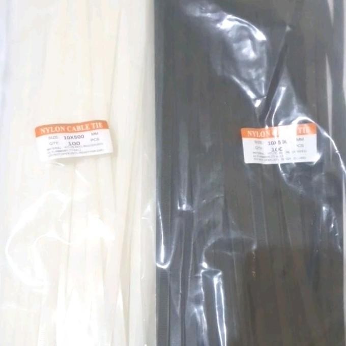 

ready Kabel Ties Nylon Cable Tie 10 X 500mm ( Lebar 1cm X Panjang 50cm ) murah