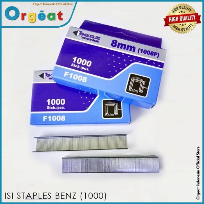 

OGT - Isi Staples Tembak Gun Refill Tacker Refil Setaples Steples F1008 Stapler 8mm