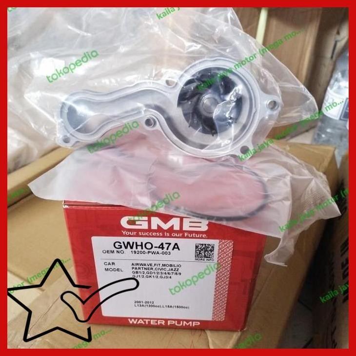 [KJM] WATER PUMP POMPA AIR MESIN HONDA JAZZ OLD B ORIGINAL JAPAN GWHO-47A