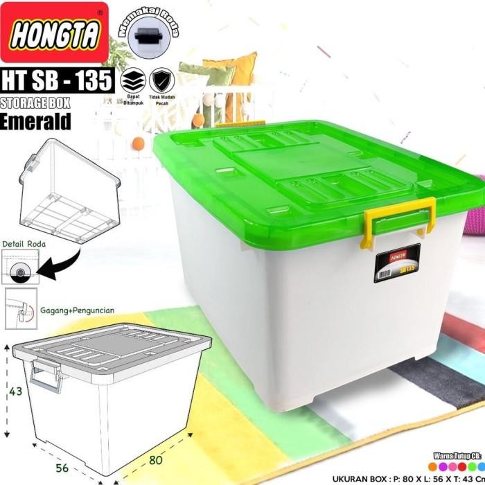 Container hongta 130 ltr Box Hongta Serbaguna Tempat Penyimpanan