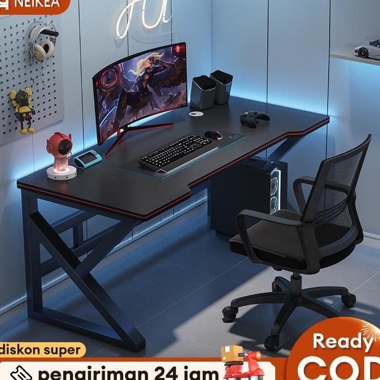 Meja Gaming Minimalis Meja Belajar Meja Komputer Meja PC  140cm Meja Komputer Laptop