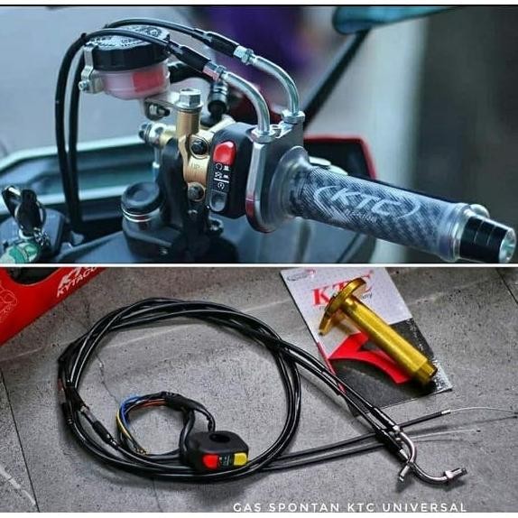 GAS SPONTAN KTC DAN SAKLAR GAS SPONTAN NINJA 250 R25 MT25 CBR150 R15V3