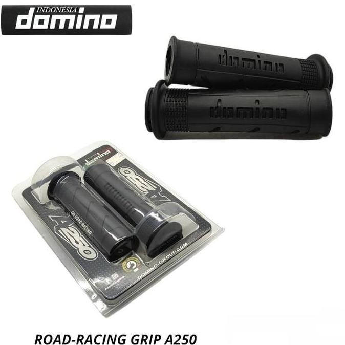 HANDGRIP DOMINO ORIGINAL 100% GRIP A250 SUPERSOFT EMPUK UNIVERSAL SEMUA JENIS MOTOR BISA TERMURAH AS
