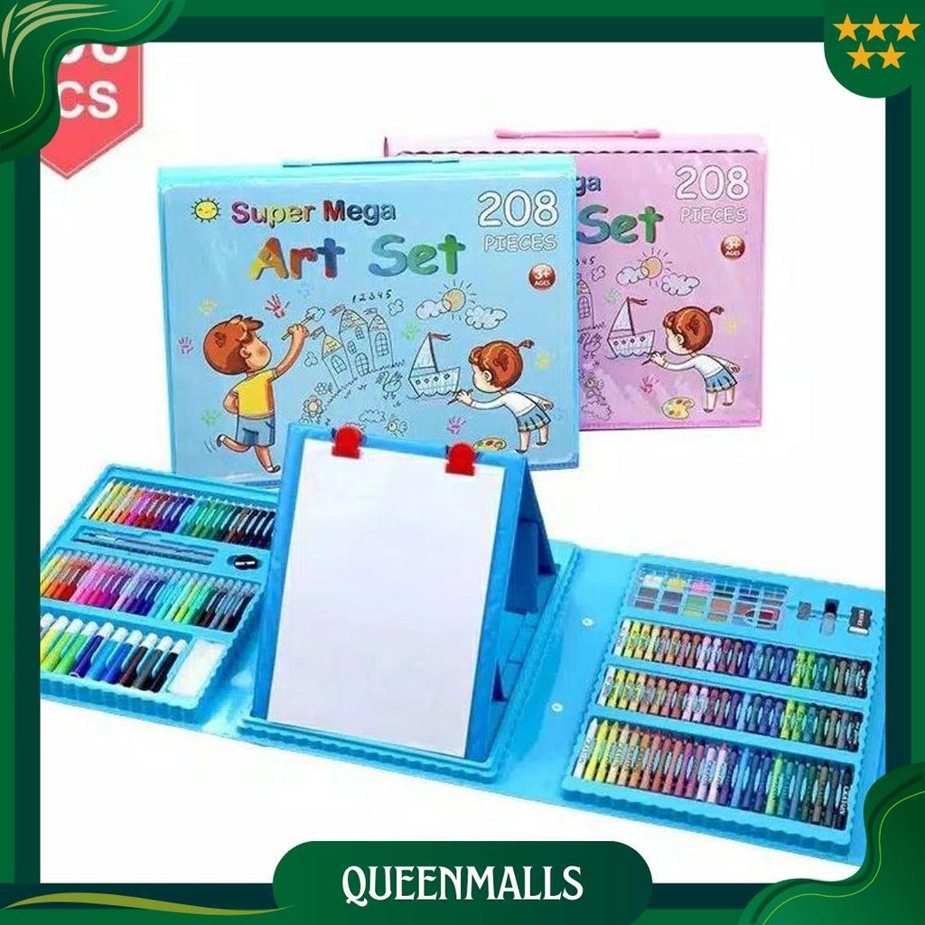 

Crayon Set 208Pcs / Krayon Mewarnai Anak 208Pcs / Pensil Warna Set 208Pcs Ori