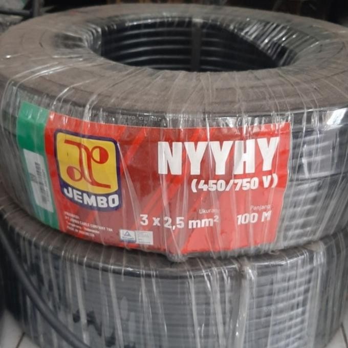 Kabel Nyyhy 3X2.5 3X2,5 Jembo @100 Meter New Stok