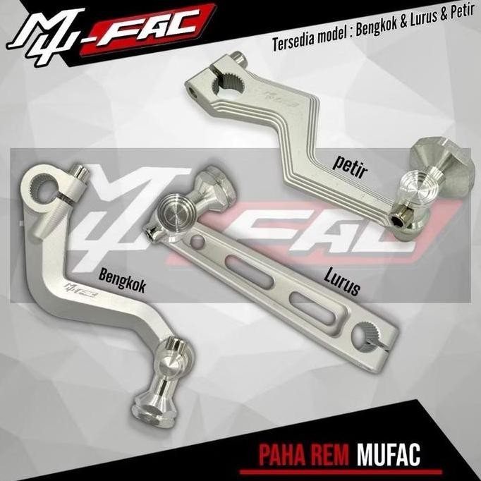 Paha Rem Belakang MUFAC Model Thailand Paha Rem Motor SILVER DOFF motor aerox old lexi old aerox con