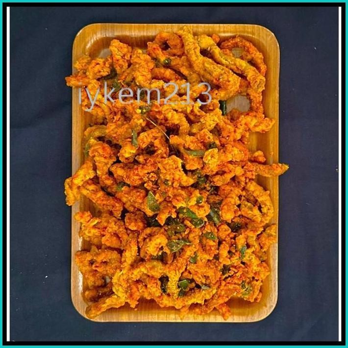 

KERIPIK USUS PEDAS DAUN JERUK 1KG KHAS NGABRET