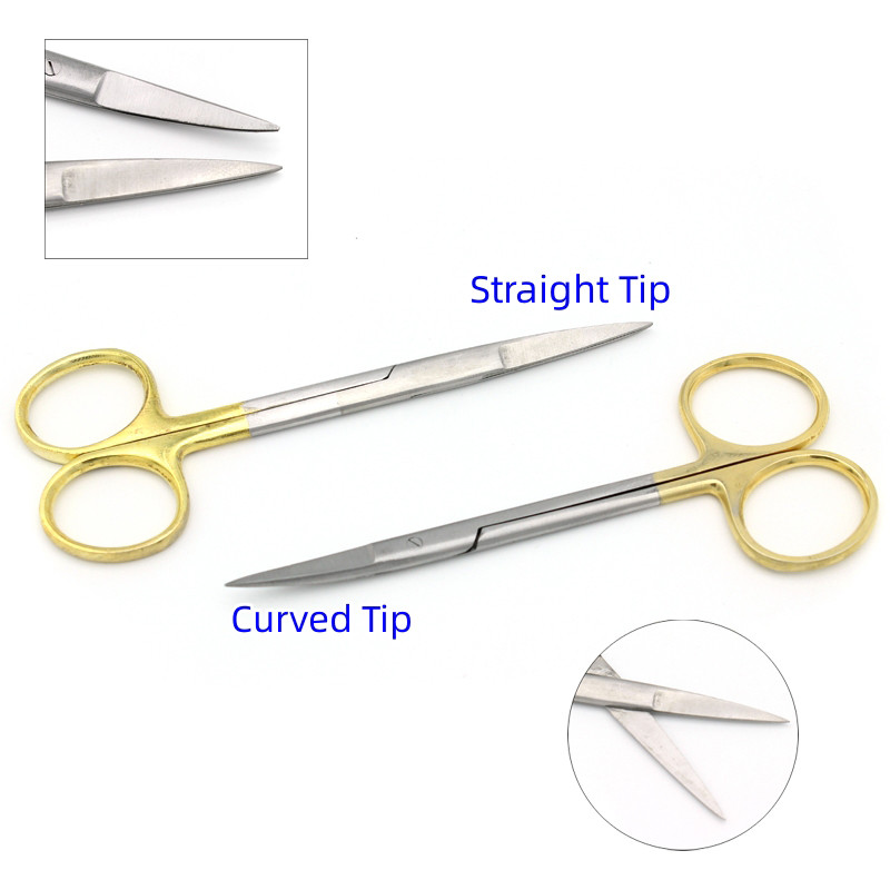 

Gunting Bedah Stainless Steel Straight Curved Tip Head Forceps Alat Medis untuk Klinik Gigi